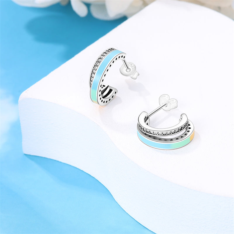 Colorful Hoop Earrings