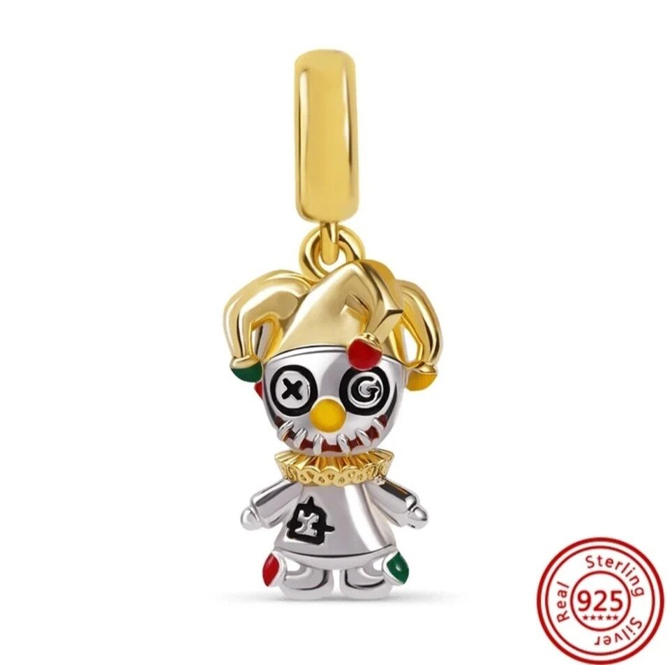 Multicoloured Clown Dangle Charm