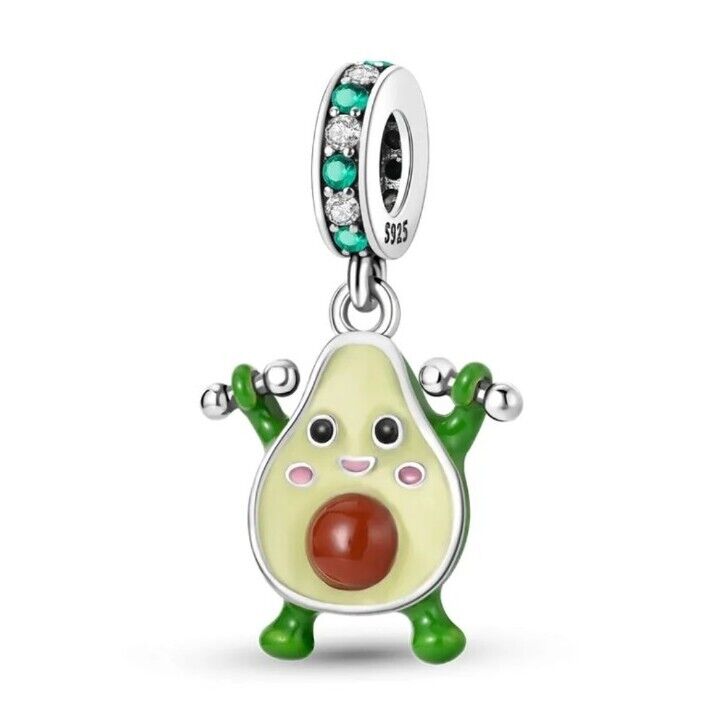 Green Avocado Dangle Charm