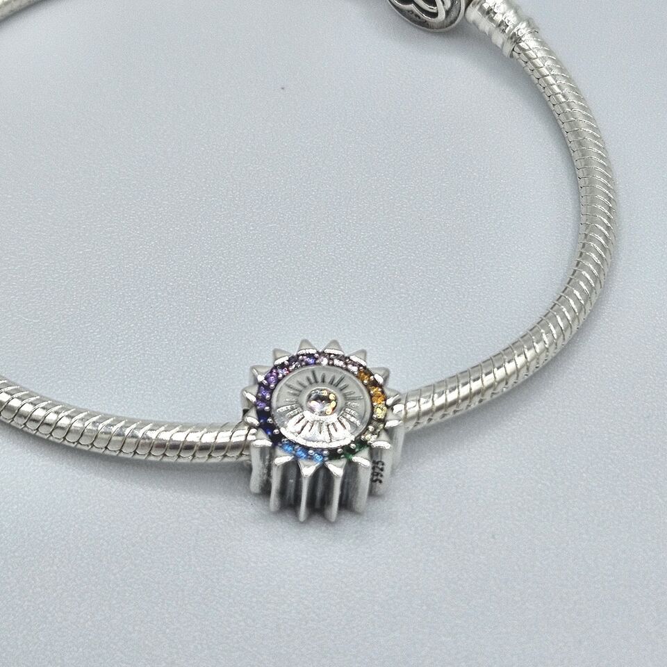 Sun Star Flower Charm