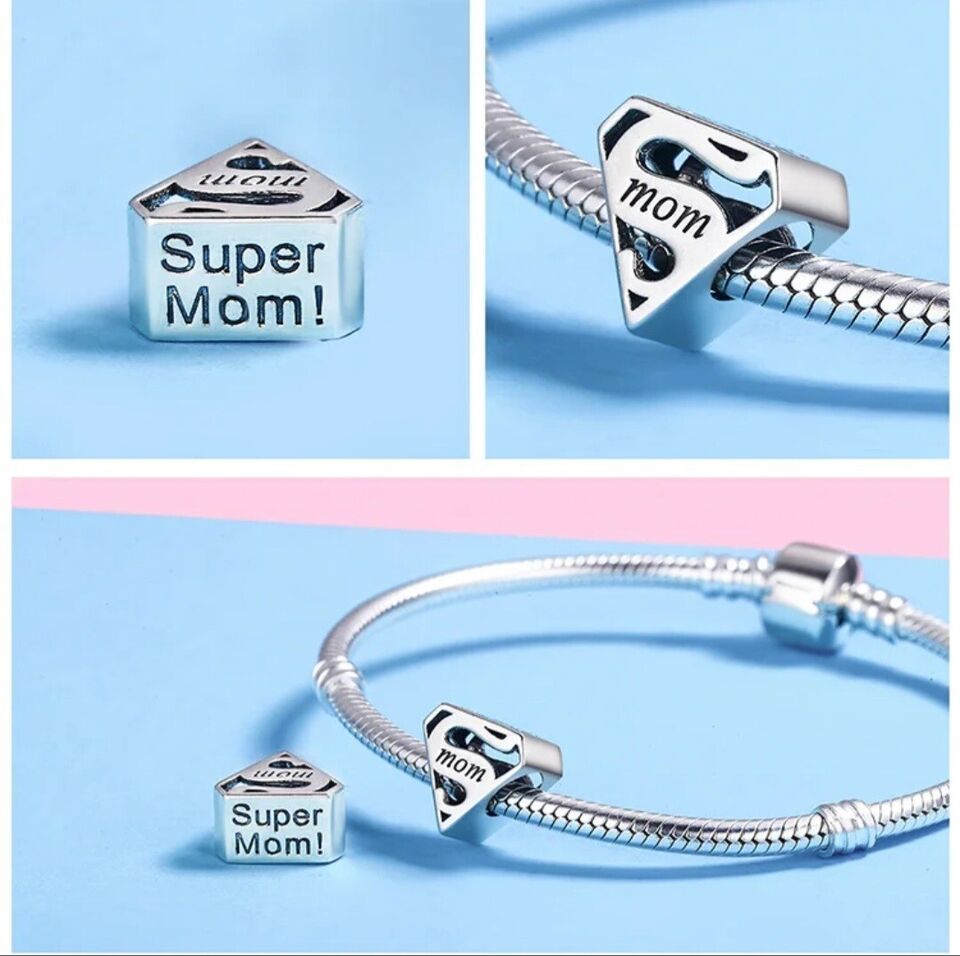 Super Mum Bead Love Charm