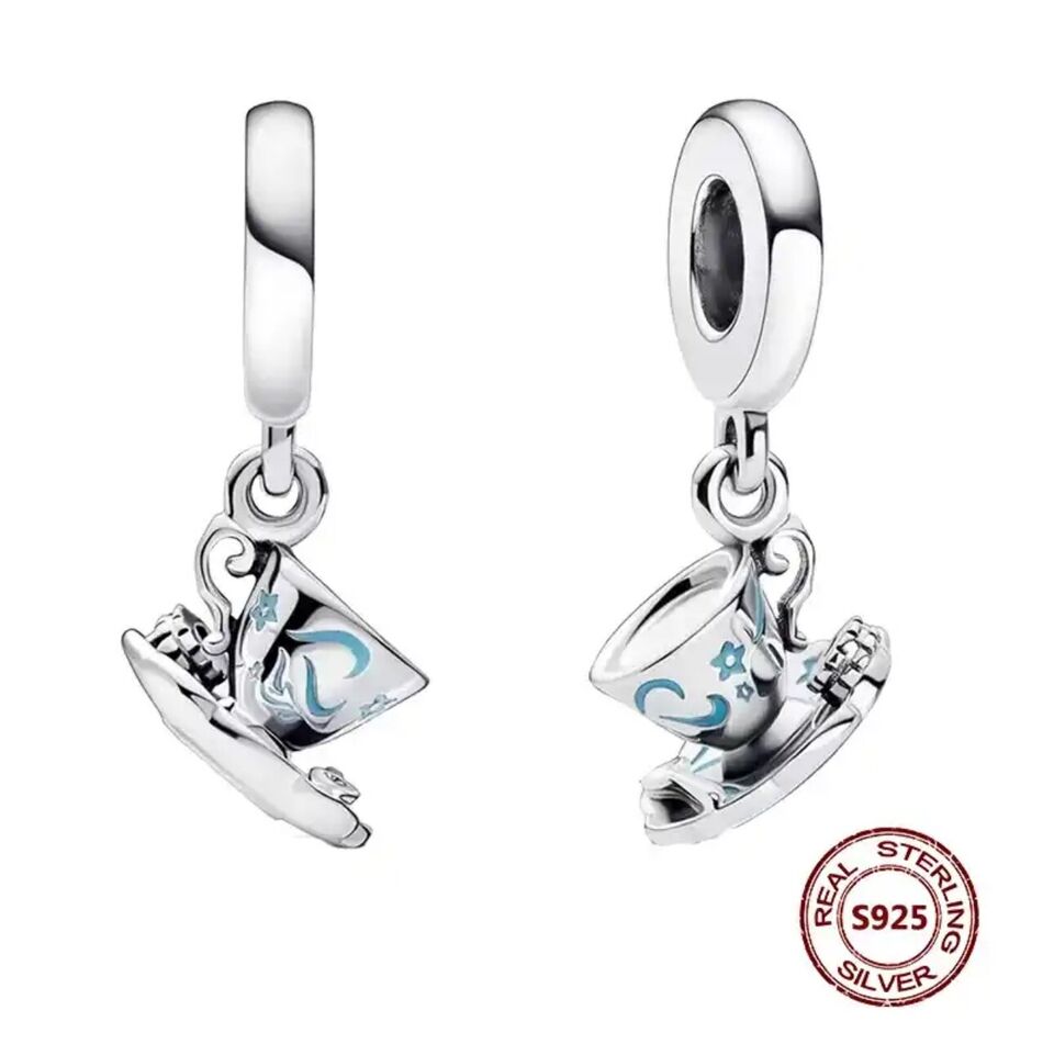 Cup Of Tea Silver Charm