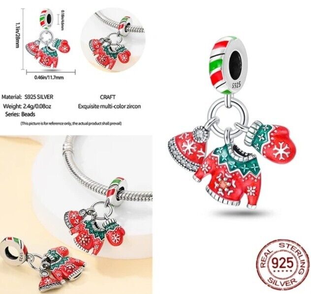 Christmas Jumper Hat Glove Charm