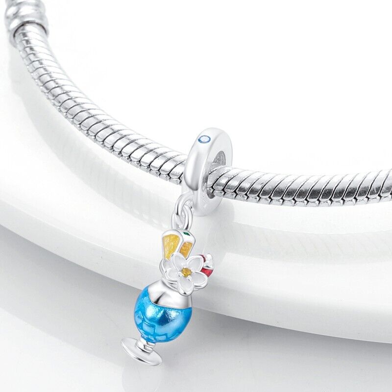 Summer Cocktail Glass Dangle Charm