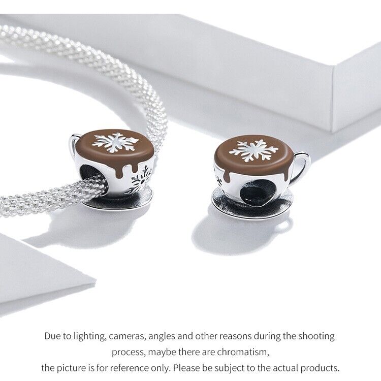 Hot Chocolate & Snowflakes Charm
