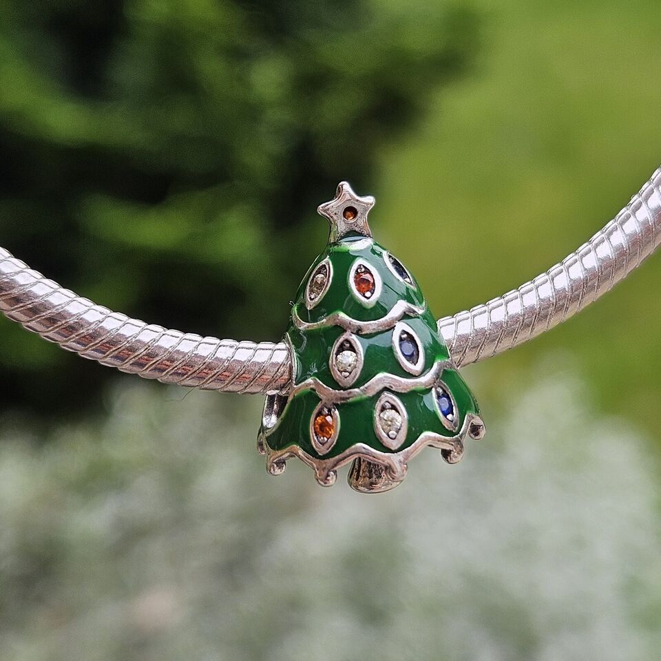 Green Christmas Tree Charm