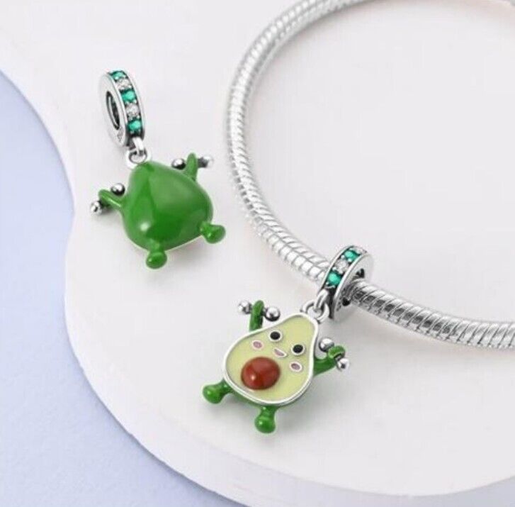 Green Avocado Dangle Charm