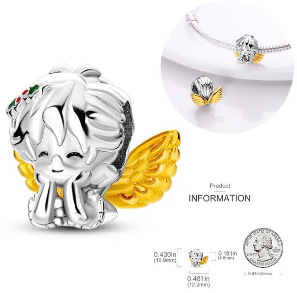 Baby Girl Happy Angel with Gold