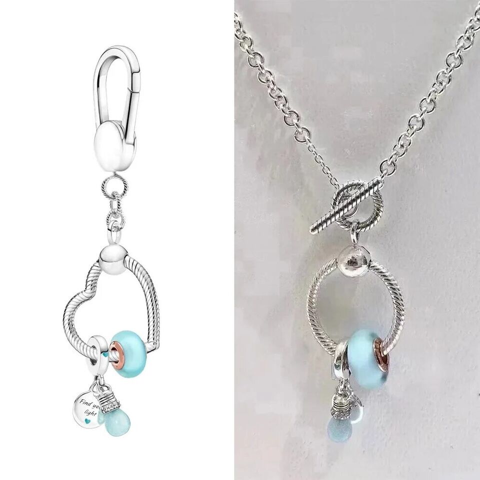 Bag Chain Key Ring Heart Charm Keychain