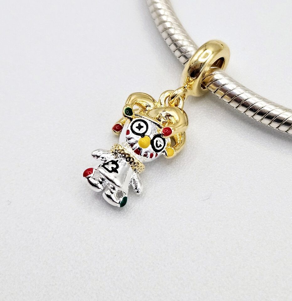 Multicoloured Clown Dangle Charm