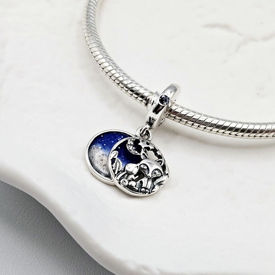 Fox & Bunny Blue Sky Dangle Charm