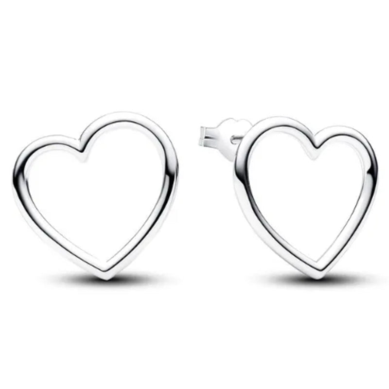 Simple Heart Stud Earrings