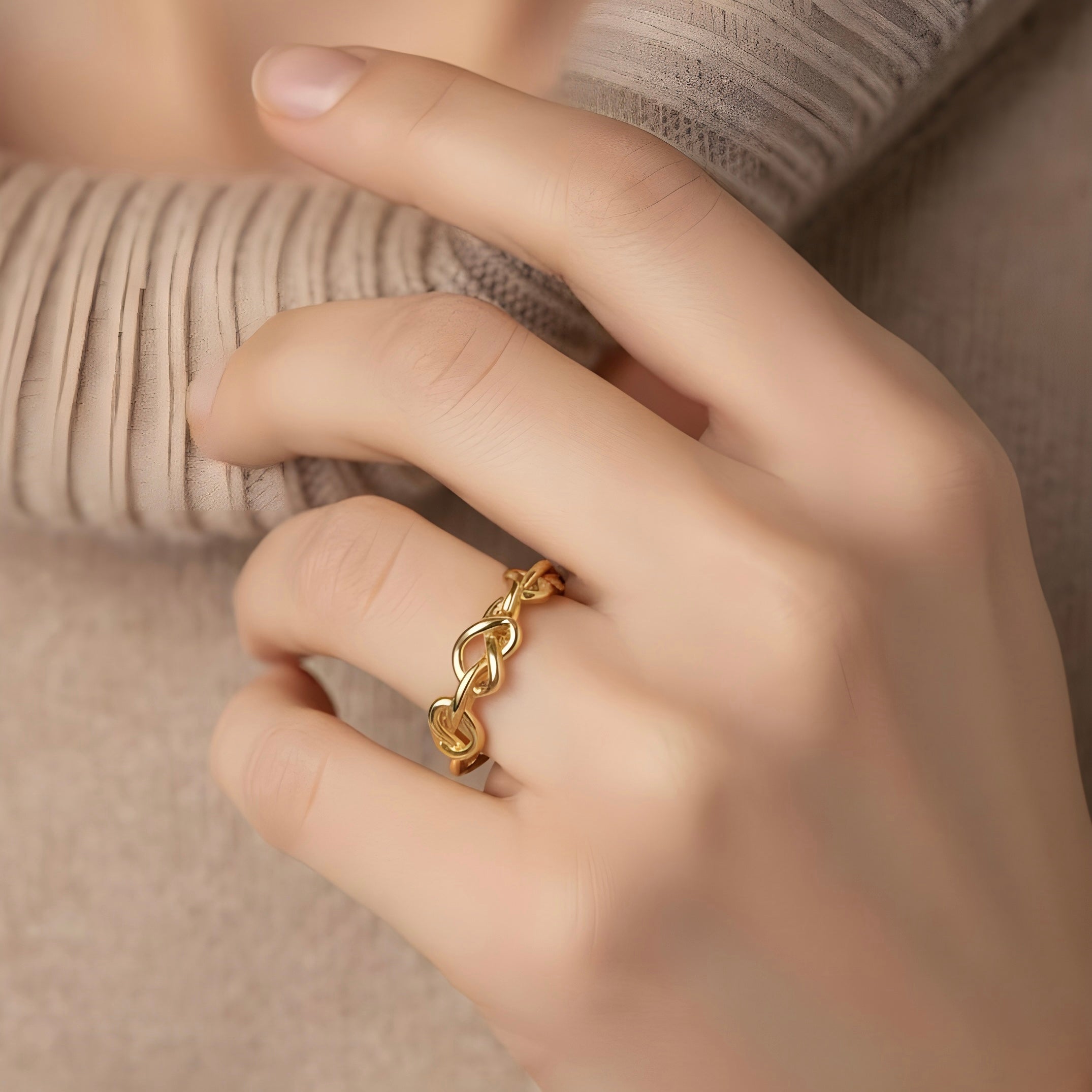 Sterling Silver Love Knot Ring