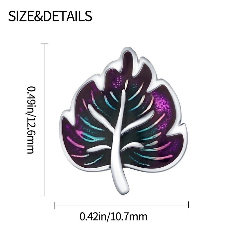 Autum Colourful Leaf Charm