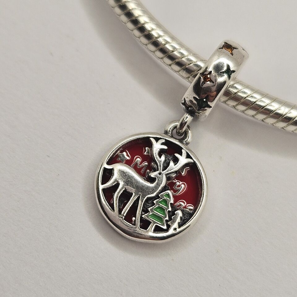 Reindeer Merry Christmas Charm