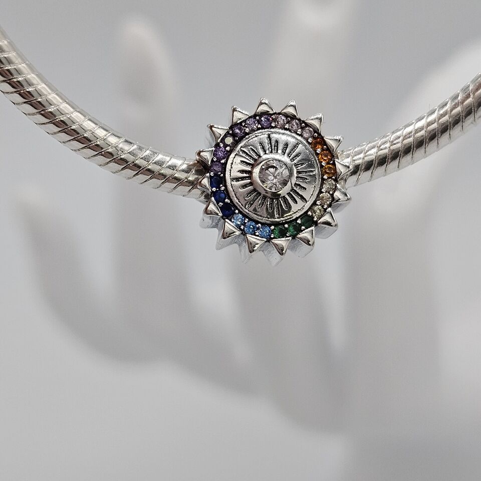 Sun Star Flower Charm