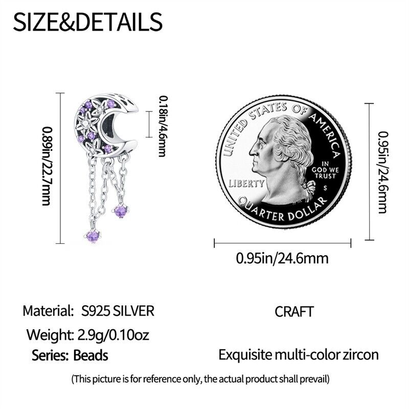 Moon Dreamcatcher With Zirconia Charm