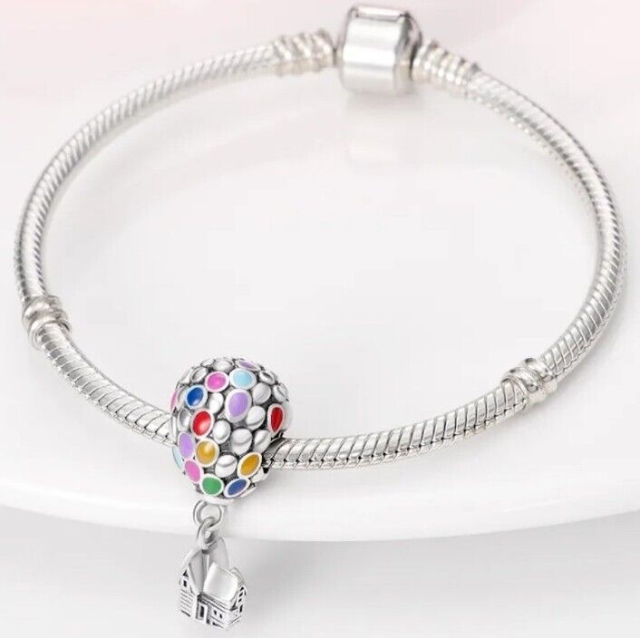 Colourful Hot Air Balloon Charm