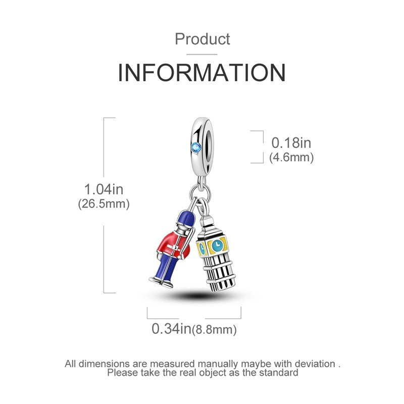 Big Ben & Royal Guards London Dangle Charm