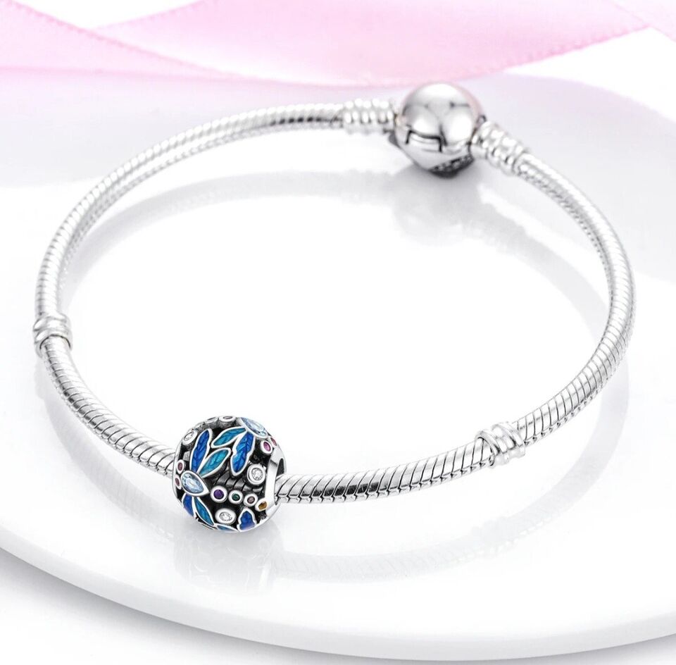 Multicoloured Zircon Dragonfly Bead Charm