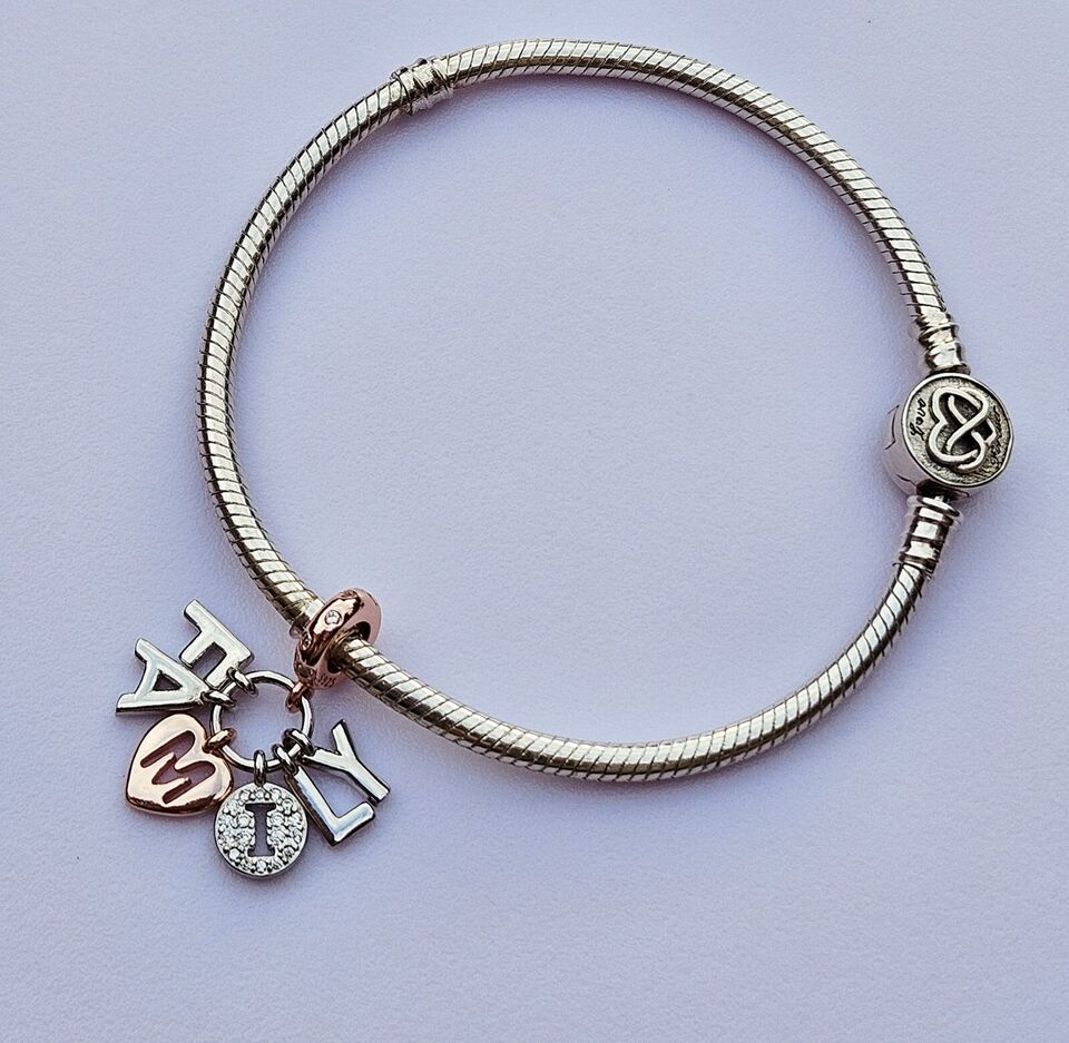 Family Letters Dangle Charm