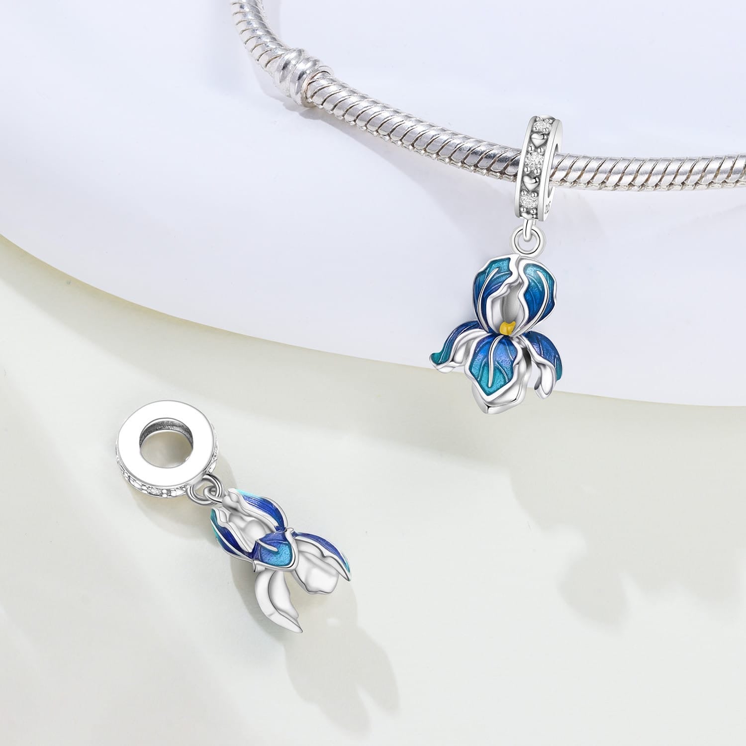 Northern Lights Iris Charm