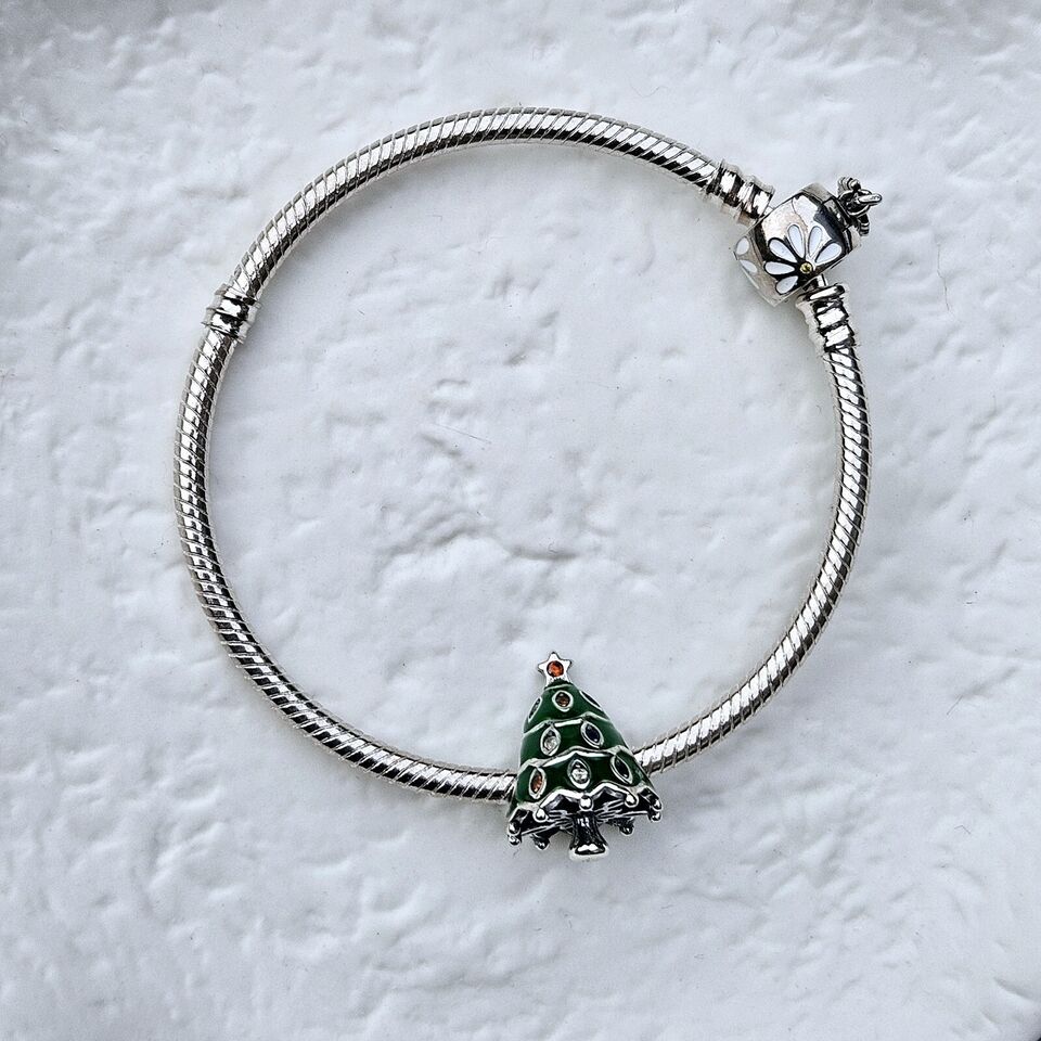 Green Christmas Tree Charm