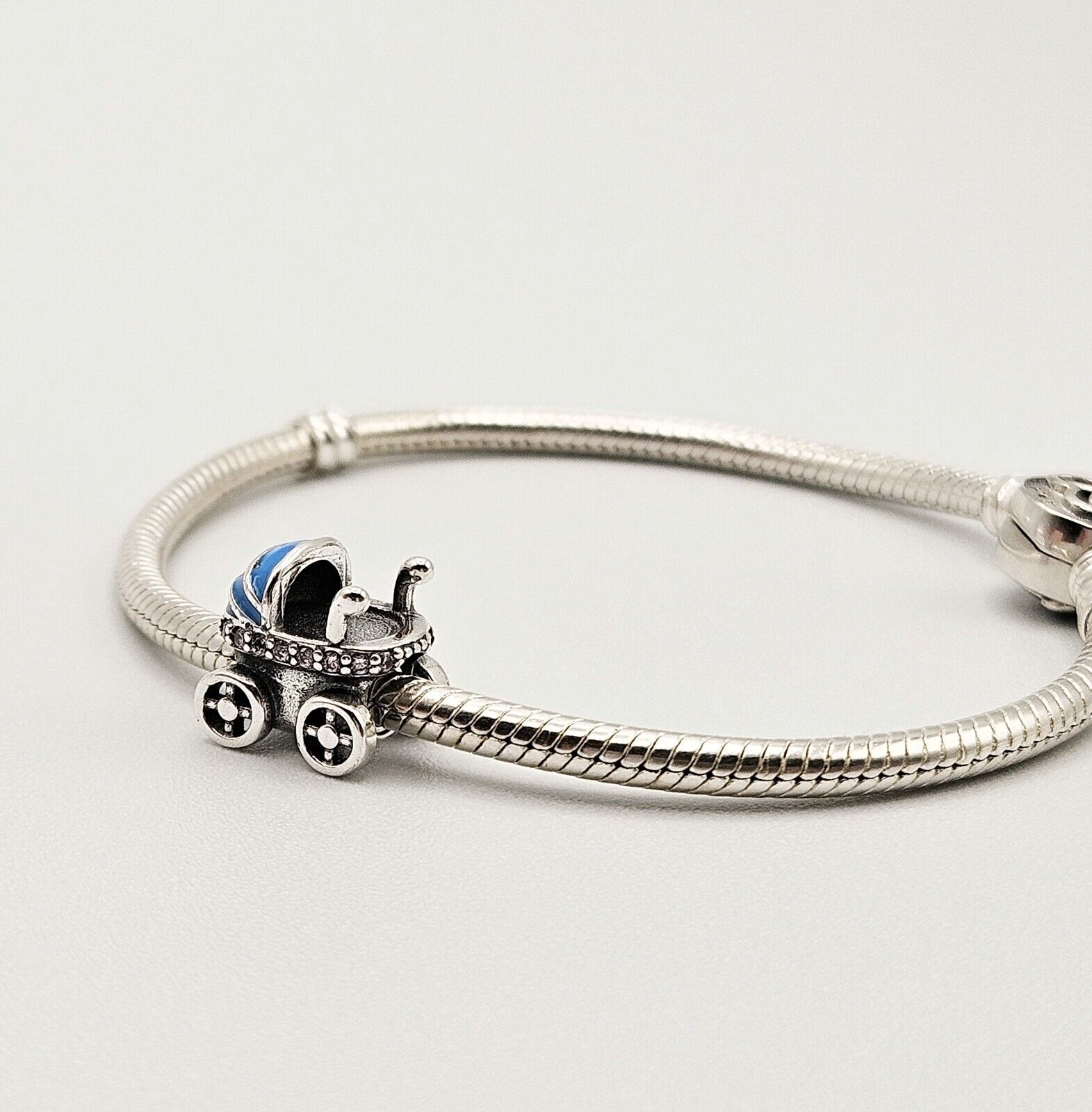 Blue Baby Pram Charm