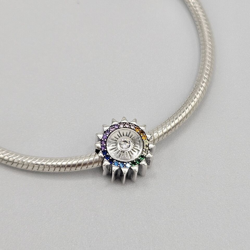 Sun Star Flower Charm