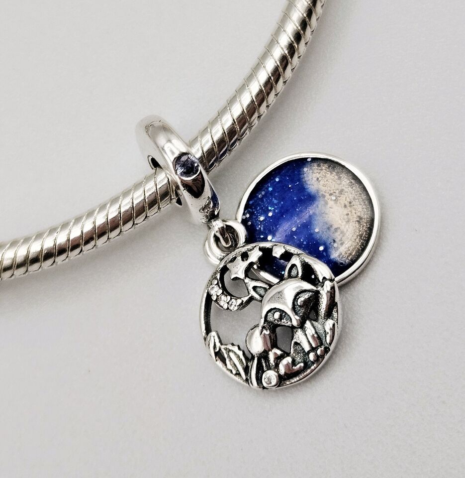 Fox & Bunny Blue Sky Dangle Charm