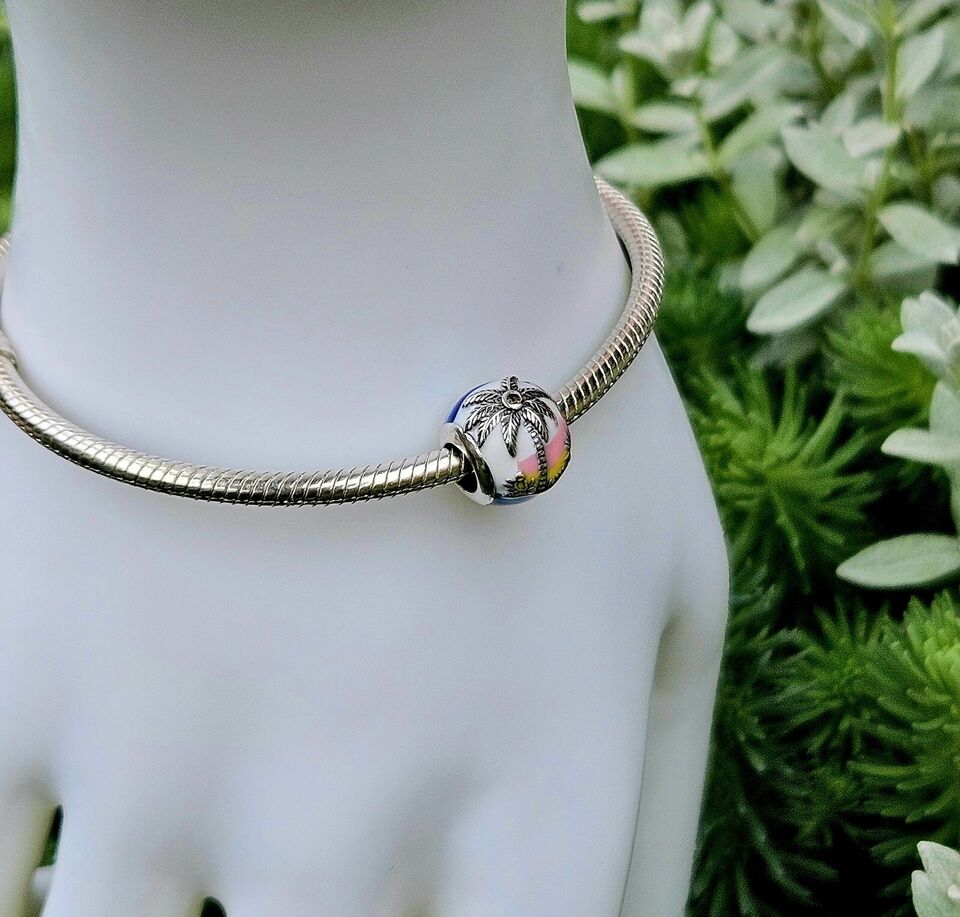 Palm Tree Multicoloured Charm