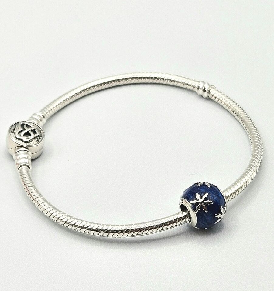 Christmas Gift Blue Snowflake Charm