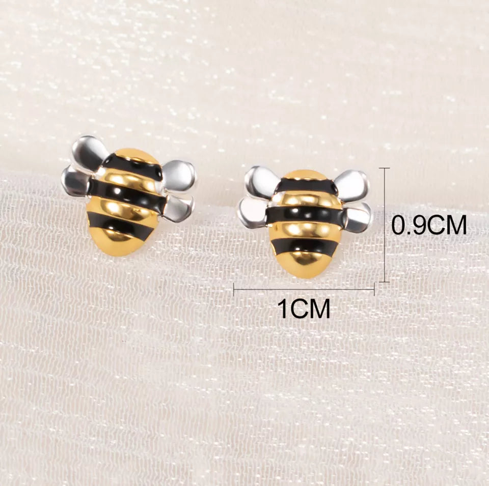 Honey Bee Stud Earrings