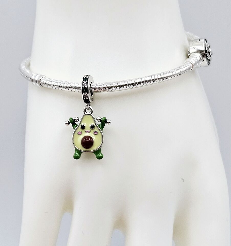 Green Avocado Dangle Charm