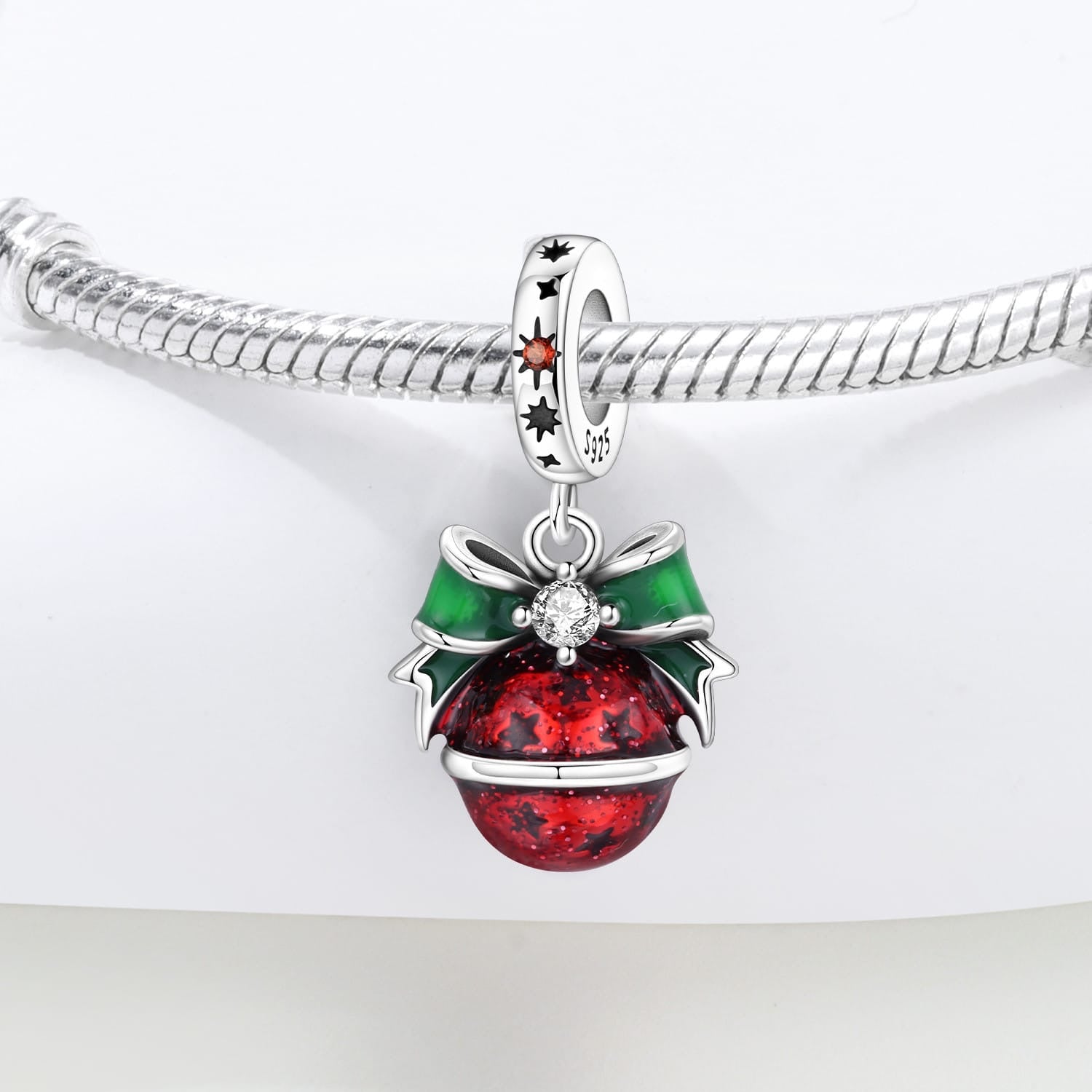 Festive Holiday Bauble Charm