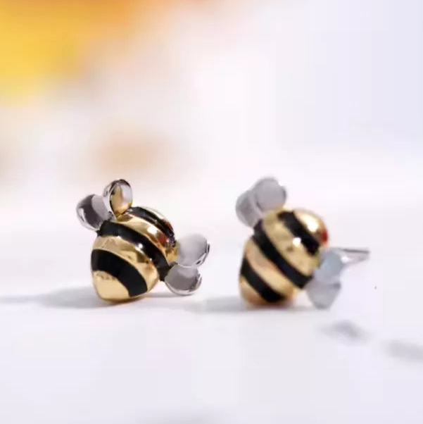 Honey Bee Stud Earrings