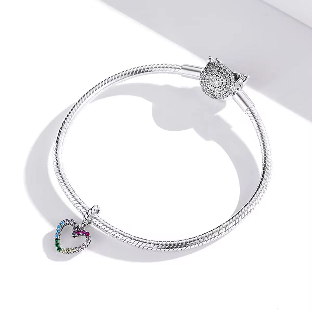 Rainbow Heart Charm