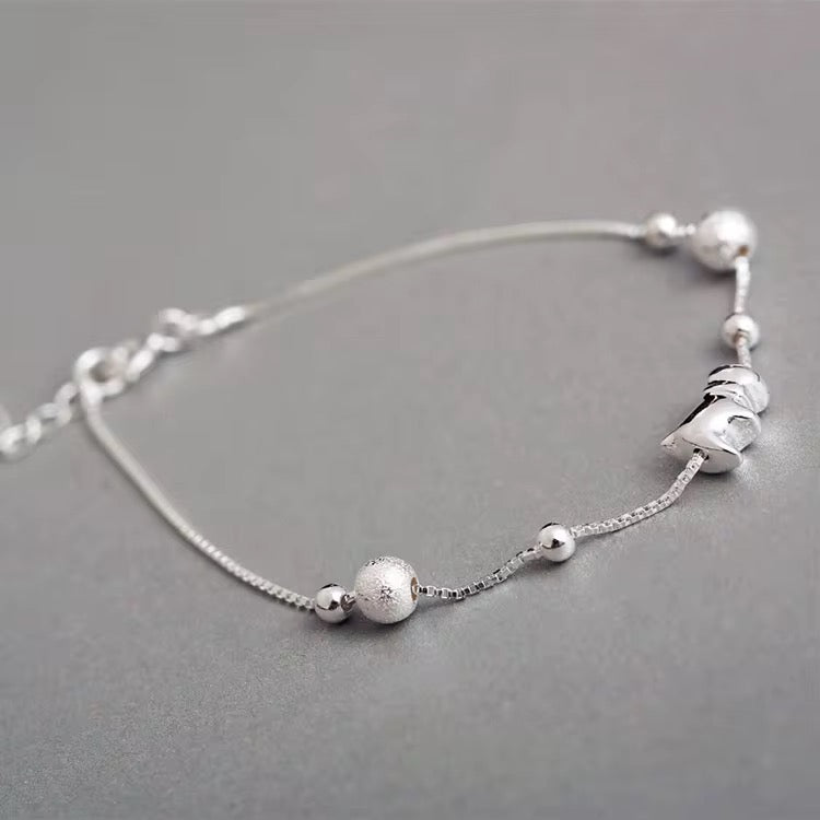 Silver Puppy Charm Bracelet