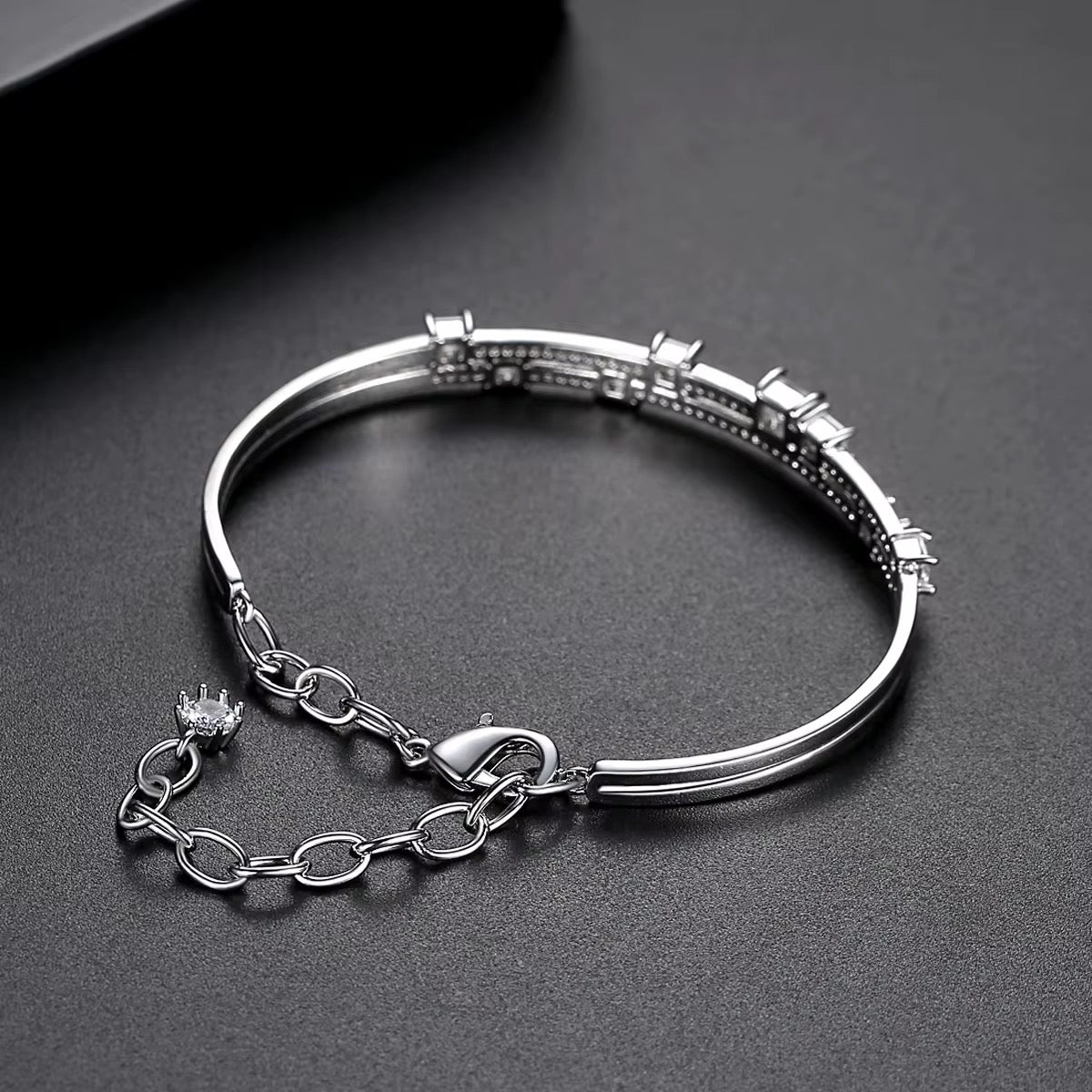 Dual-Line Crystal Bracelet
