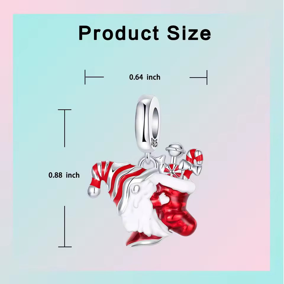 Santa's Sweet Stocking Charm