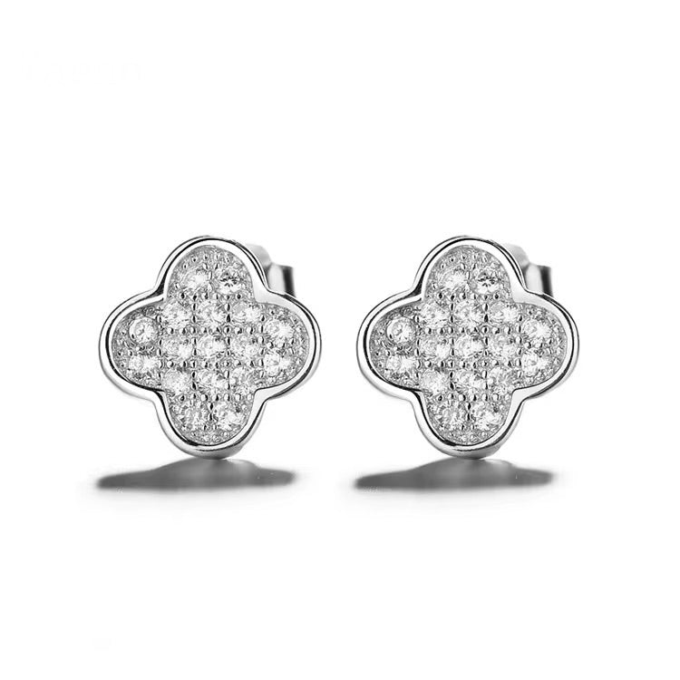 Crystal Clover Earrings