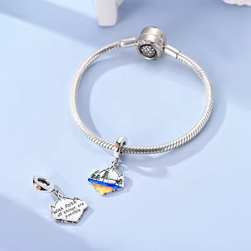 Faith Mountain Charm