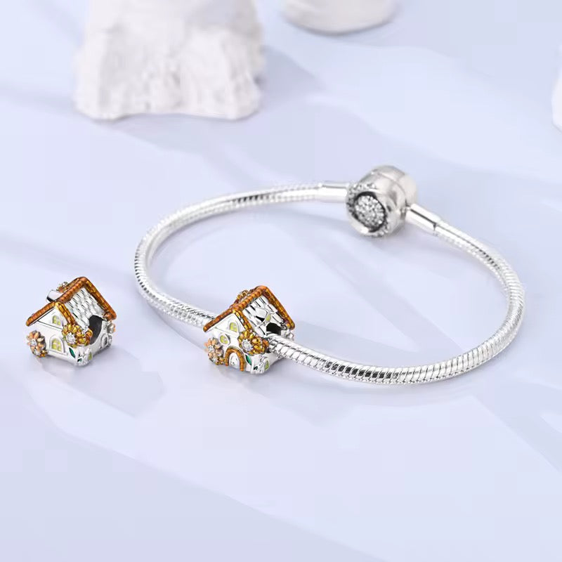 Sunshine Cottage Charm 925 Sterling Silver