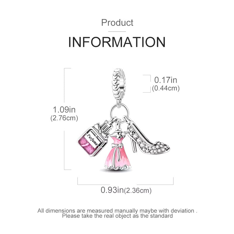 Perfume, Dress & High Heels Charm