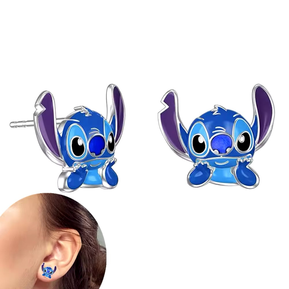 Blue Stitch Earrings