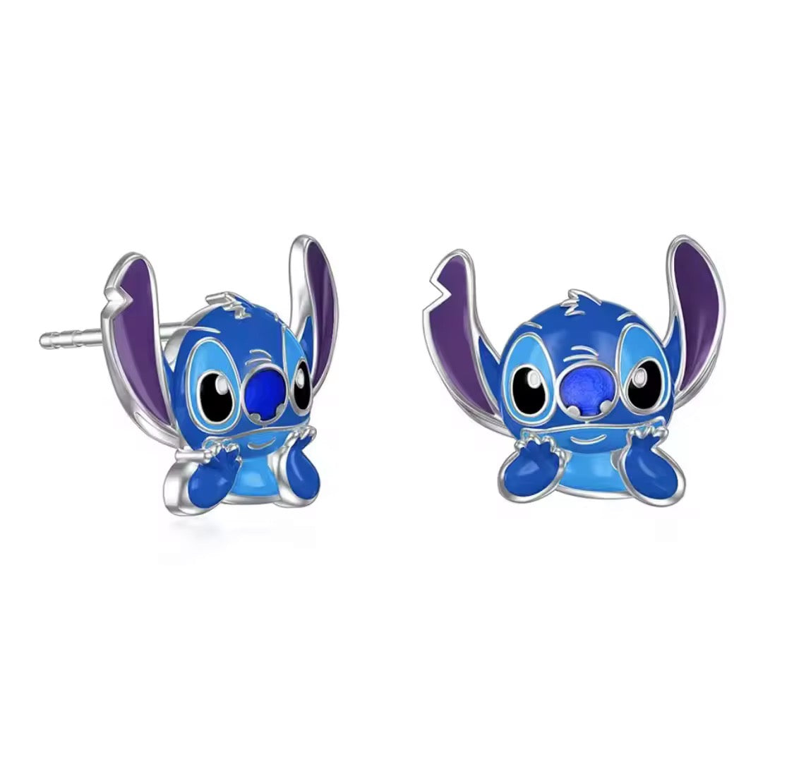 Blue Stitch Earrings