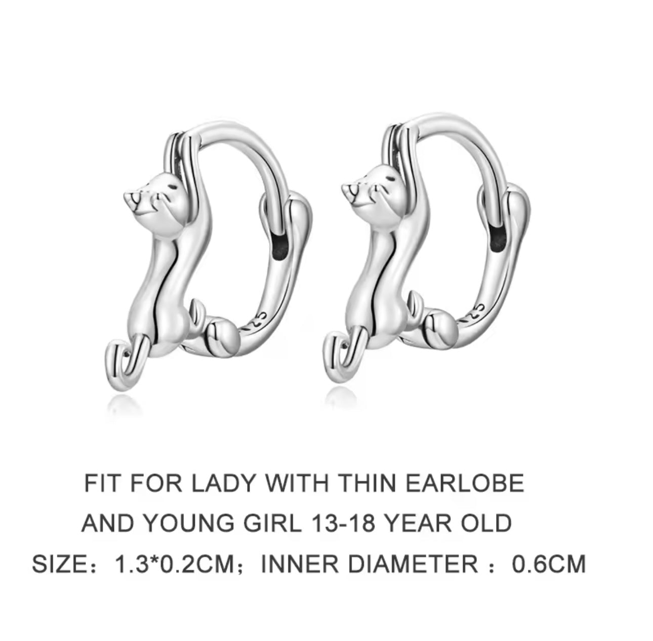 Climbing Cat Earrings