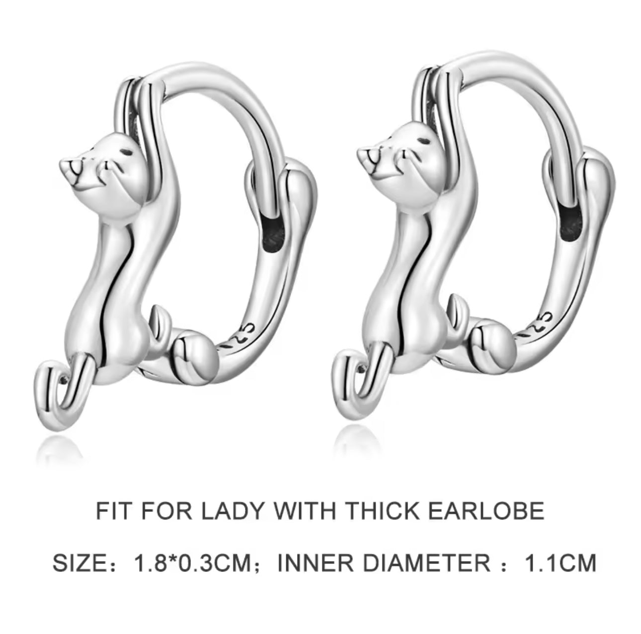 Climbing Cat Earrings