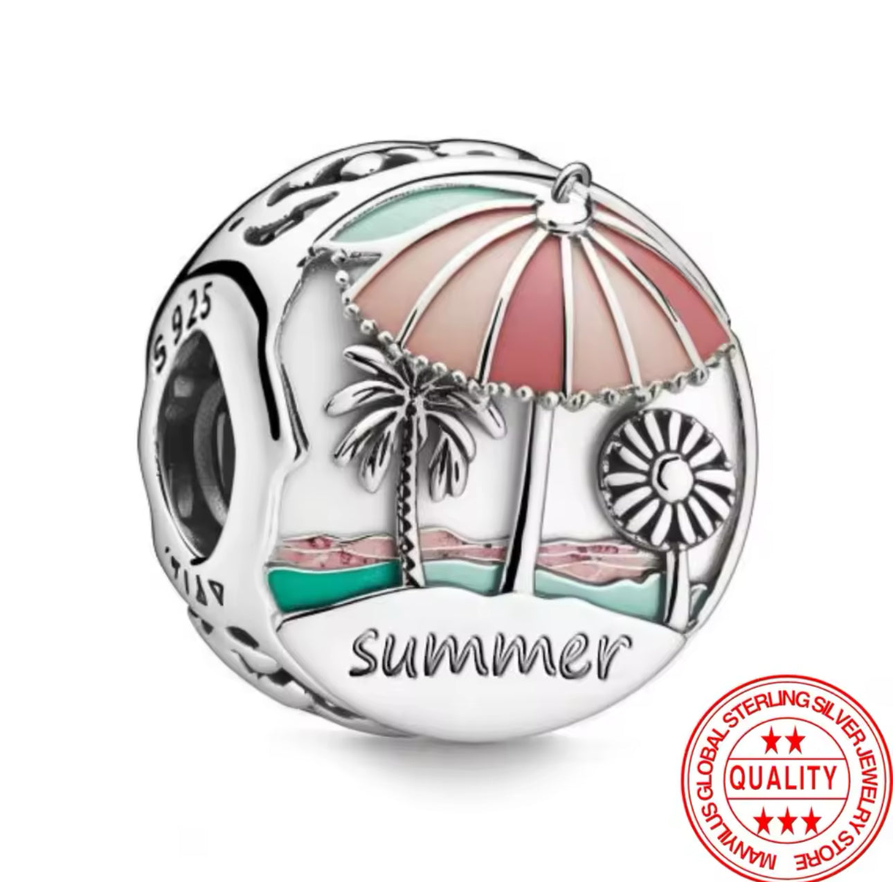 Summer Palm Tree Charm