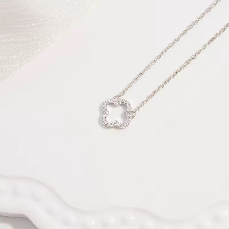 Sterling Silver Flowe Necklace